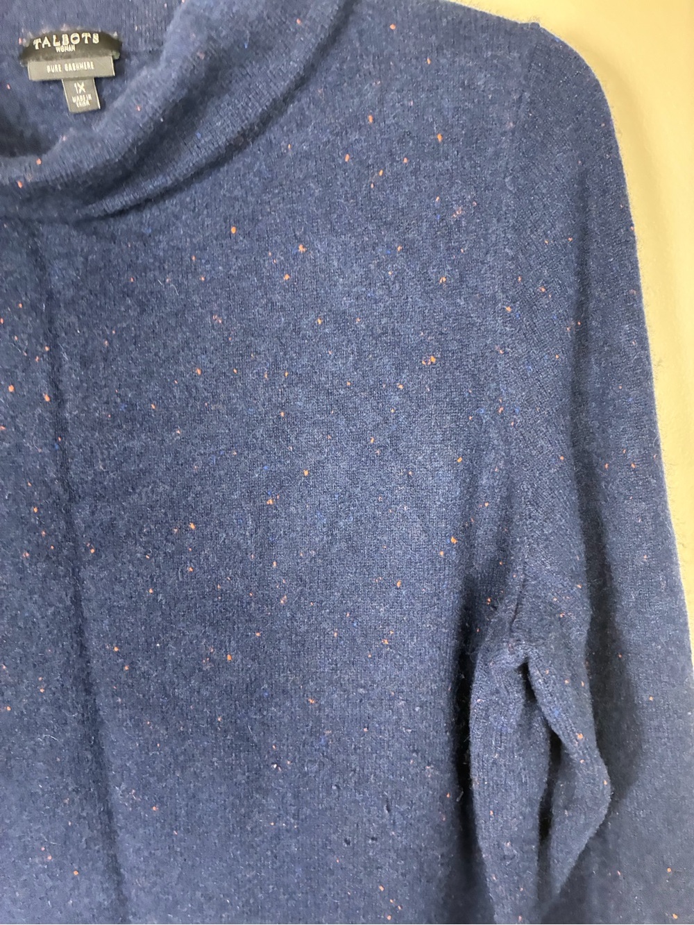 Talbots 100% Pure Cashmere Sabrina Speckled Tunic Sweater - Picture 2 of 8